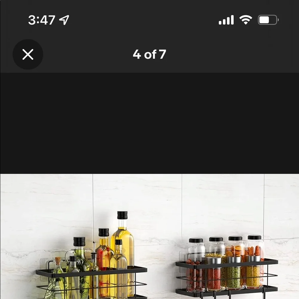 Large Shower Caddy Basket Shelf, 2 Pack Bathroom Storage Organizer with 4 Hooks